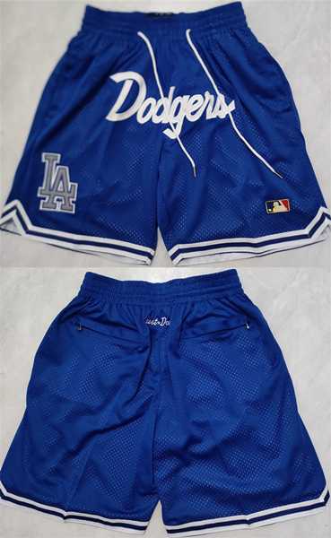 Mens Los Angeles Dodgers Royal Shorts (Run Smaller)->mlb shorts->MLB Jersey